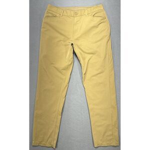 Rei‎ Co-op Sun Up Pants Mens Sz 34x32 Brown Comfort Gorpcore Stretch Athleisure